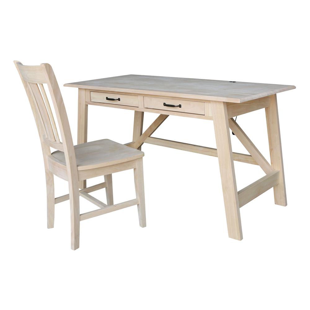 Serendipity Desk with 2 Drawers and Chair 727506562015. Picture 1
