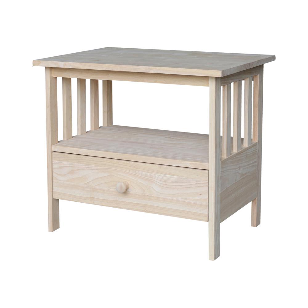 Mission Entertainment / TV Stand - 28", Unfinished. Picture 1