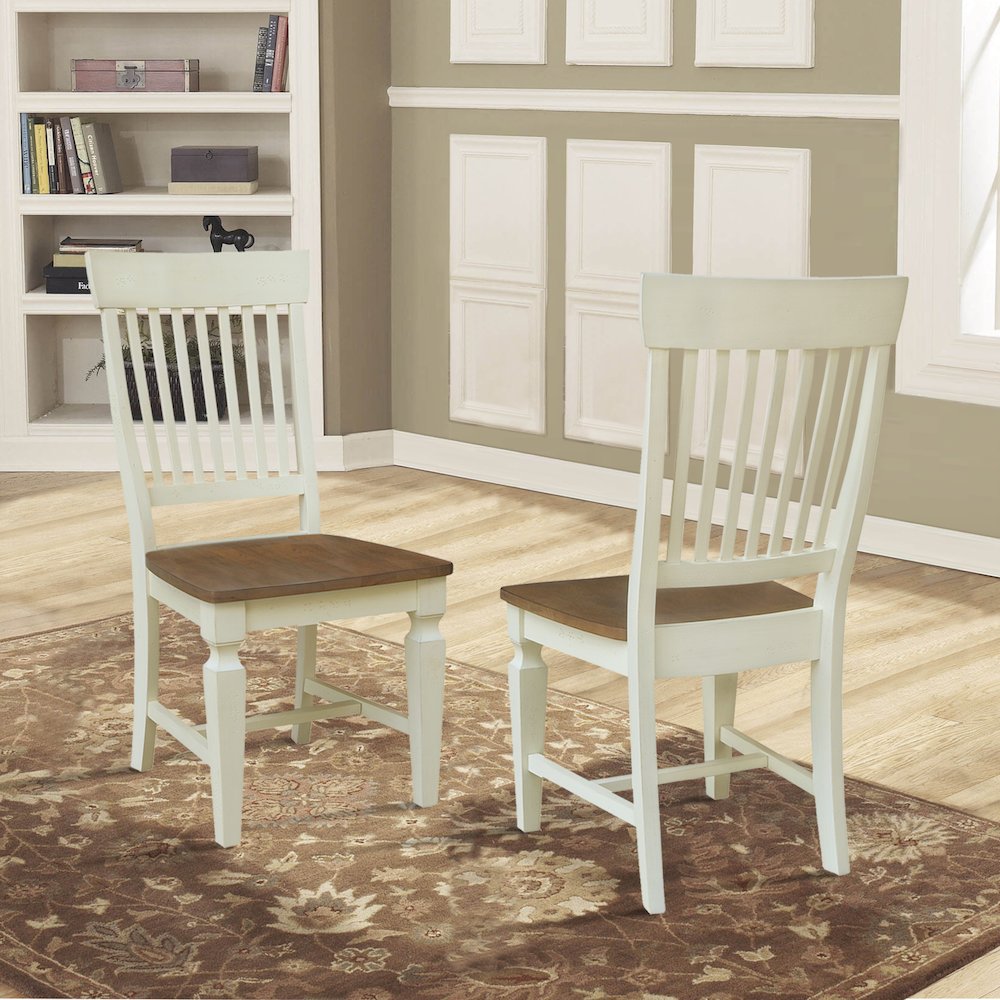 Set of Two Vista Slat Back Dining Chairs. Picture 10