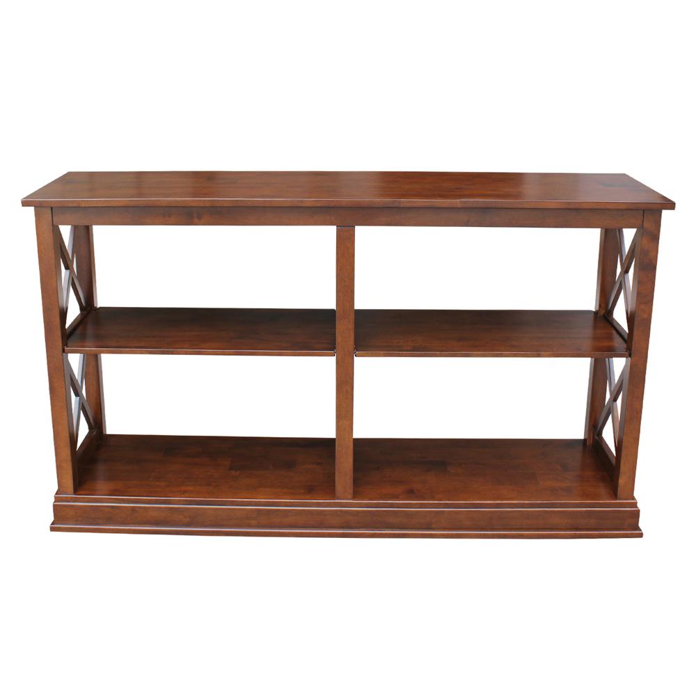 Hampton Sofa - Server Table With Shelves, Espresso. Picture 5