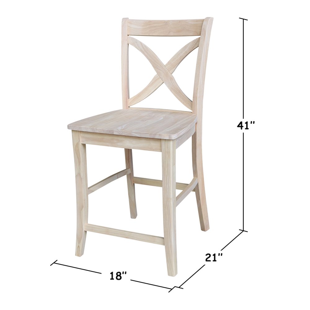 Solid Wood Tall Accent Table with Iron Legs and Four Stools. Picture 8