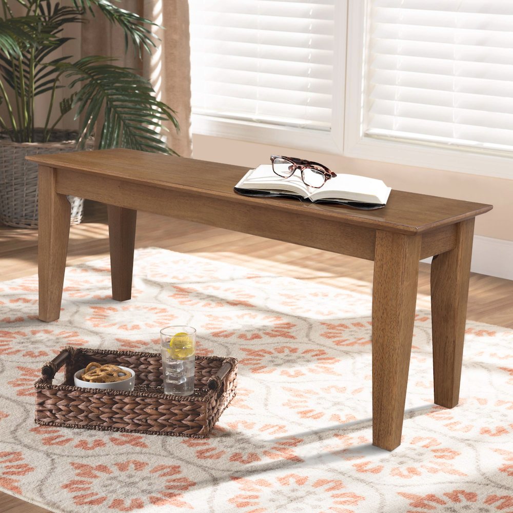 Solid Wood Shaker Style Accent Bench. Picture 6