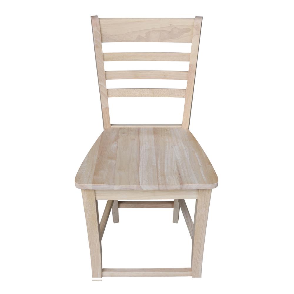 Roma Counter height Stool - 24" Seat Height, Unfinished. Picture 2