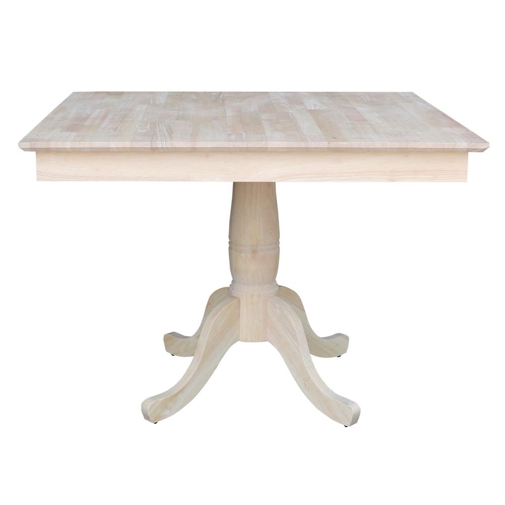 36" x 36" Square Top Pedestal Table - 29.1"H. Picture 3