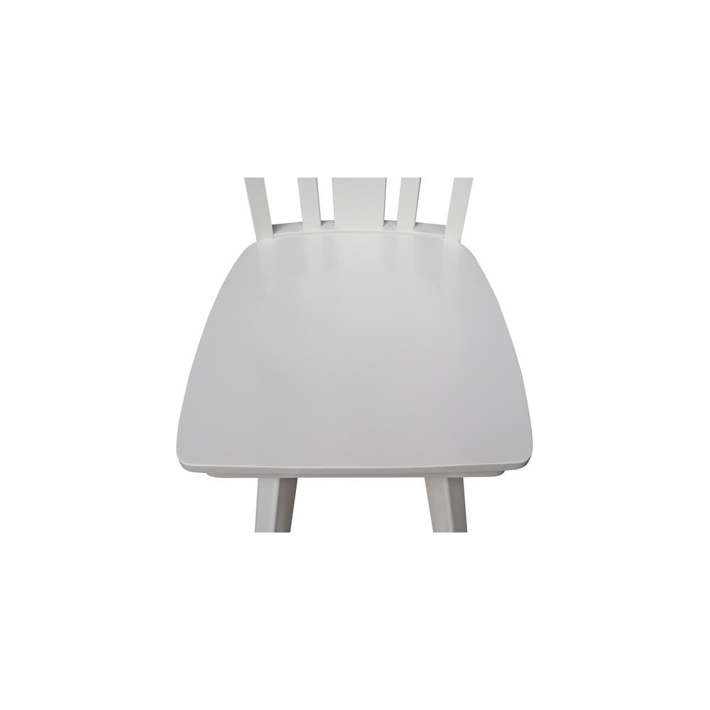 San Remo Counter Height Stool with 24 in. H Swivel Seat in White. Picture 9