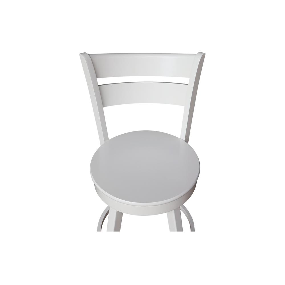 Sara Counter Height Stool with Swivel Seat. Picture 10