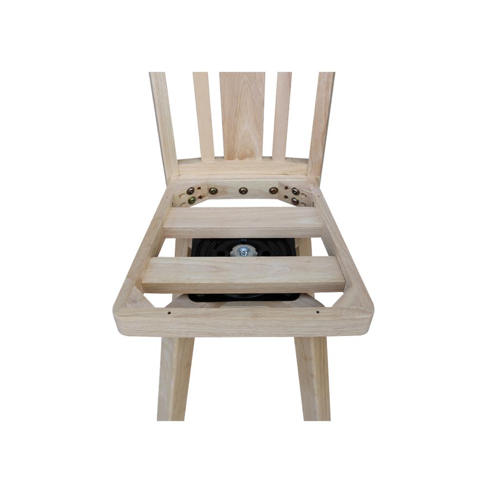 San Remo Bar height Stool - 30." Seat Height, Unfinished. Picture 13