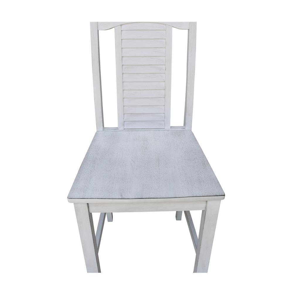 Seaside Counterheight Stool - 24" Seat Height, Antique Chalk. Picture 8
