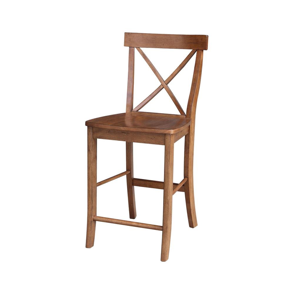 X-Back Counter Height Stool - 24" H- 71988. Picture 1