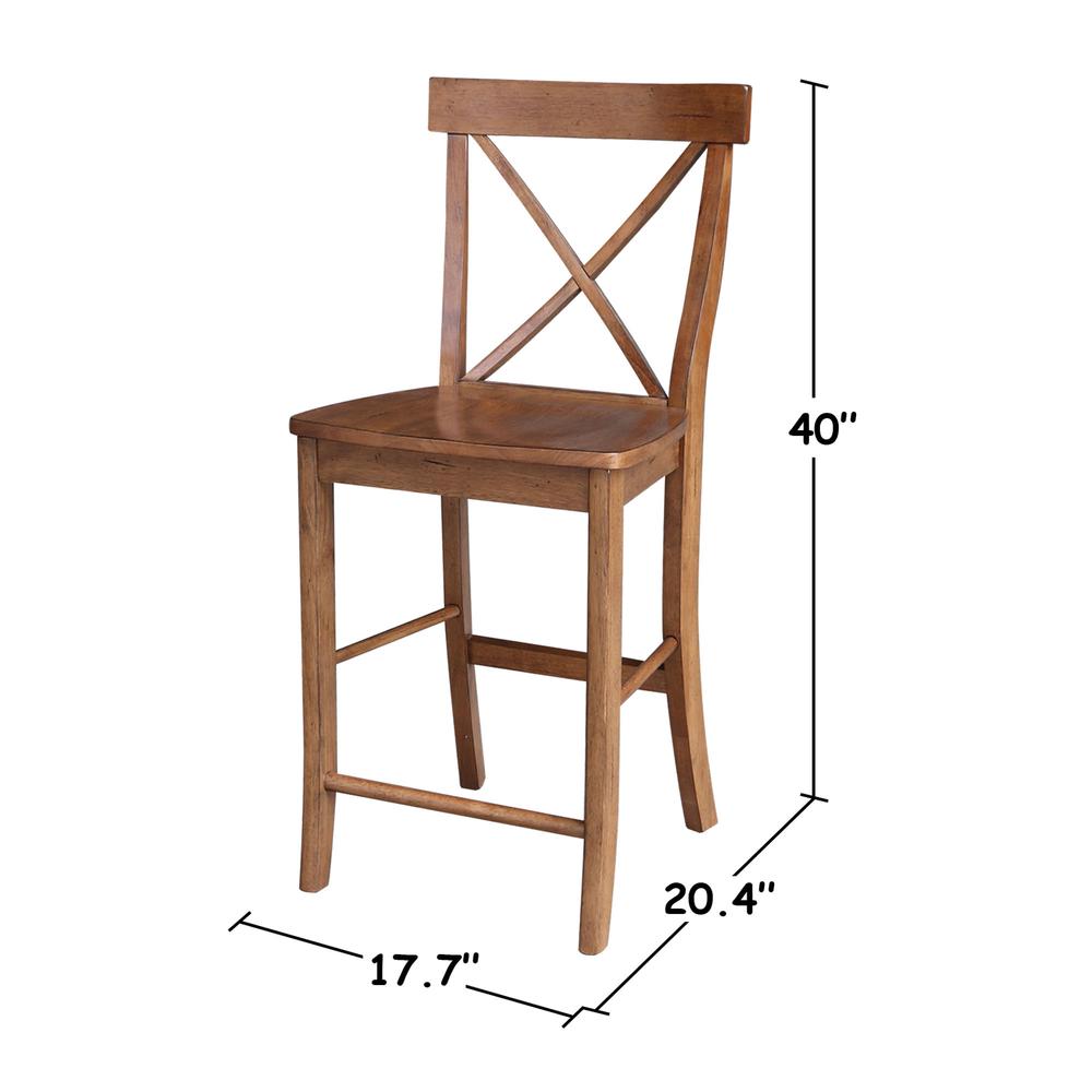 X-Back Counter Height Stool - 24" H- 71988. Picture 6