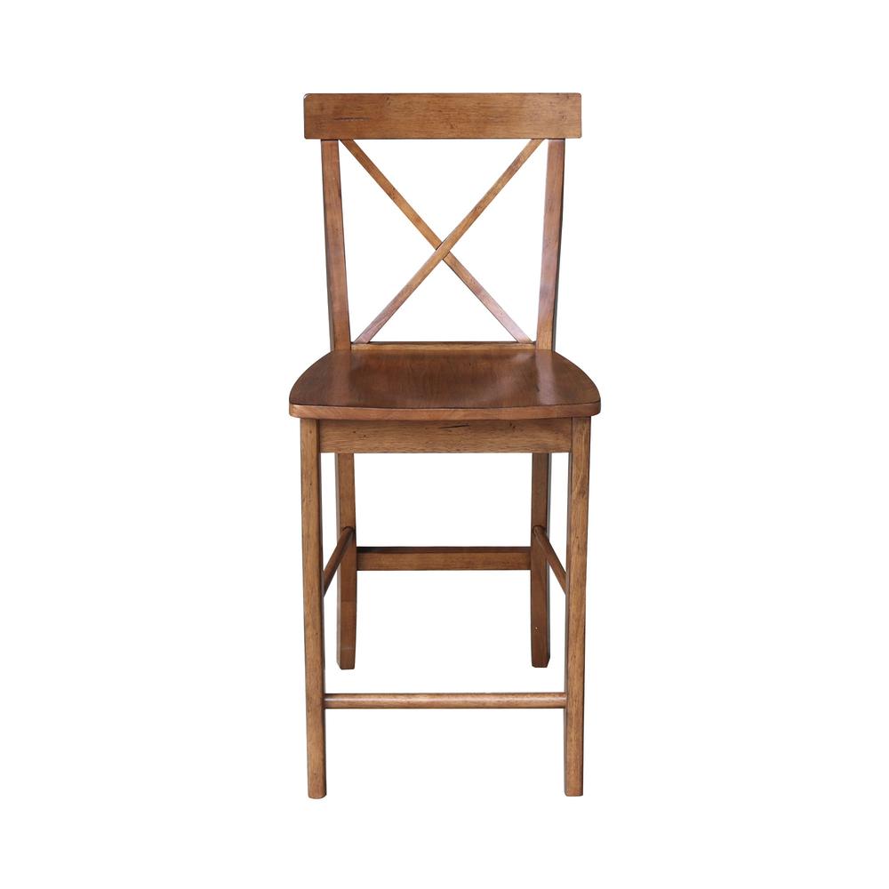 X-Back Counter Height Stool - 24" H- 71988. Picture 2