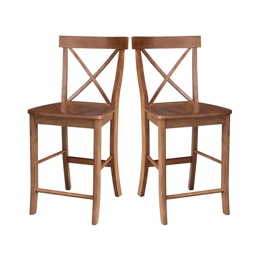 X-Back Counter Height Stool - 24" H- 71988. Picture 9