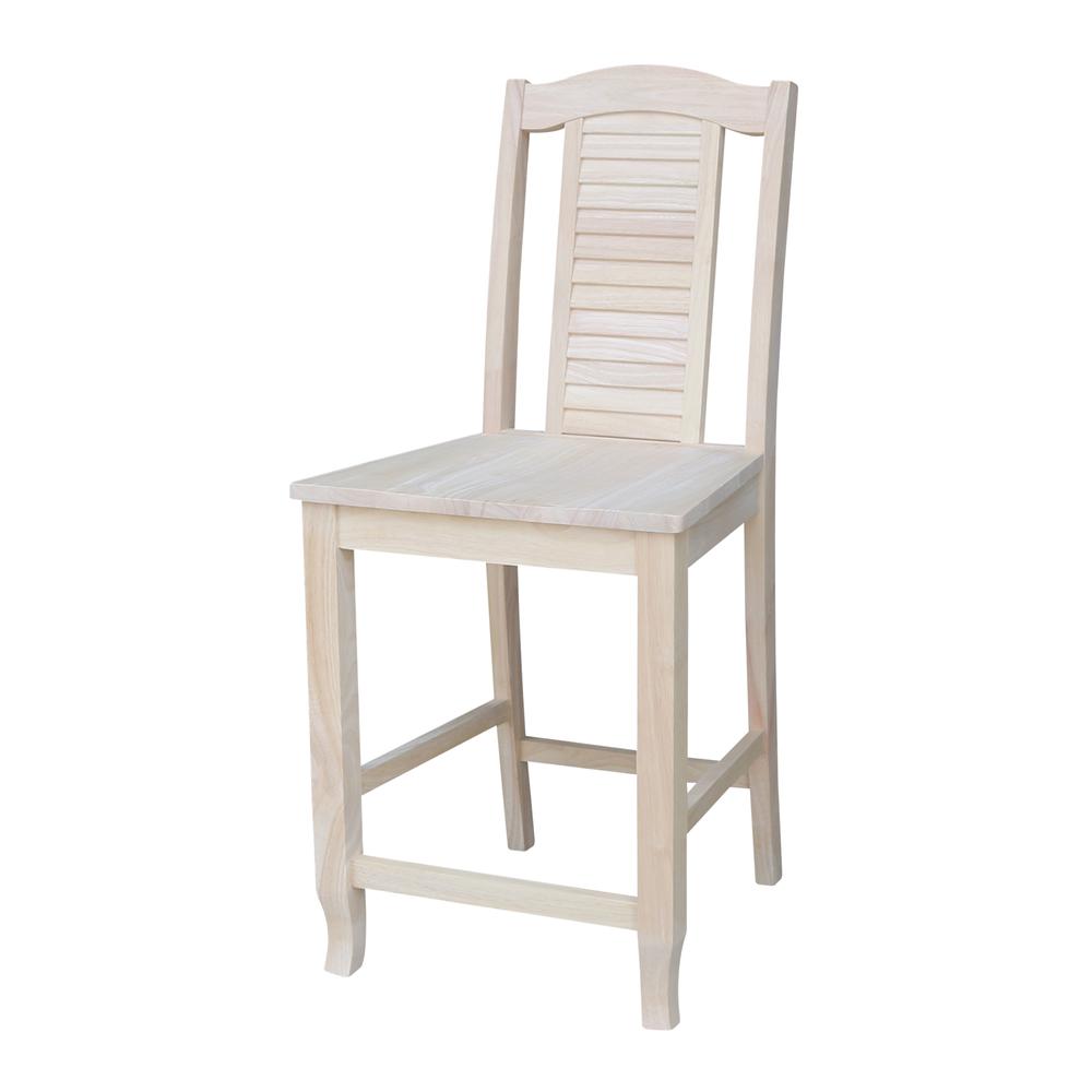 Seaside Counterheight Stool, 24" Seat Height, Ready to finish. Picture 9