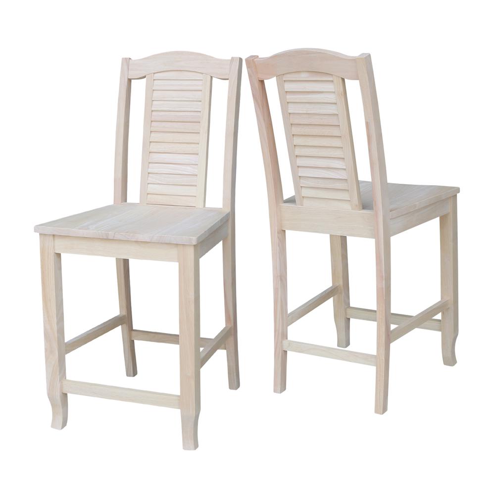 Seaside Counterheight Stool, 24" Seat Height, Ready to finish. Picture 4