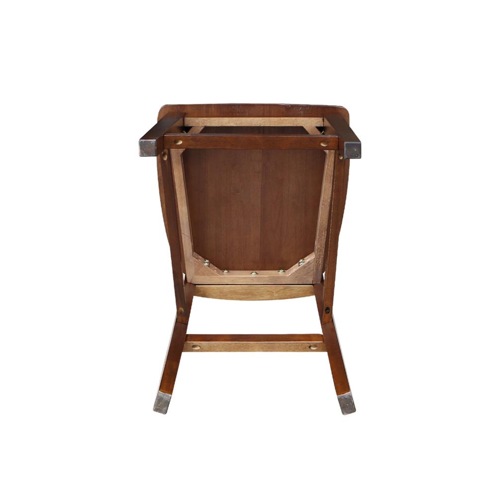 San Remo Counter height Stool - 24" Seat Height, Espresso. Picture 8