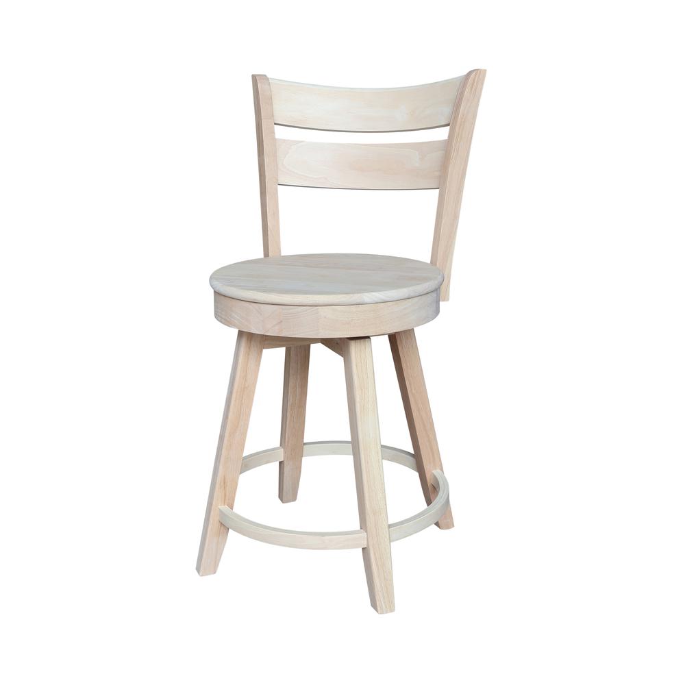 Sara Counter Height Stool with Swivel Seat. Picture 1