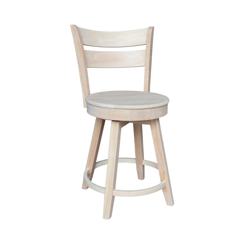 Sara Counter Height Stool with Swivel Seat. Picture 5