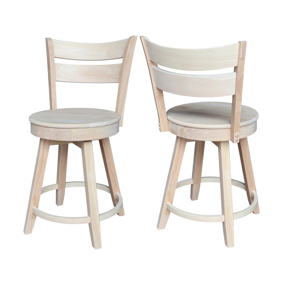 Sara Counter Height Stool with Swivel Seat. Picture 10