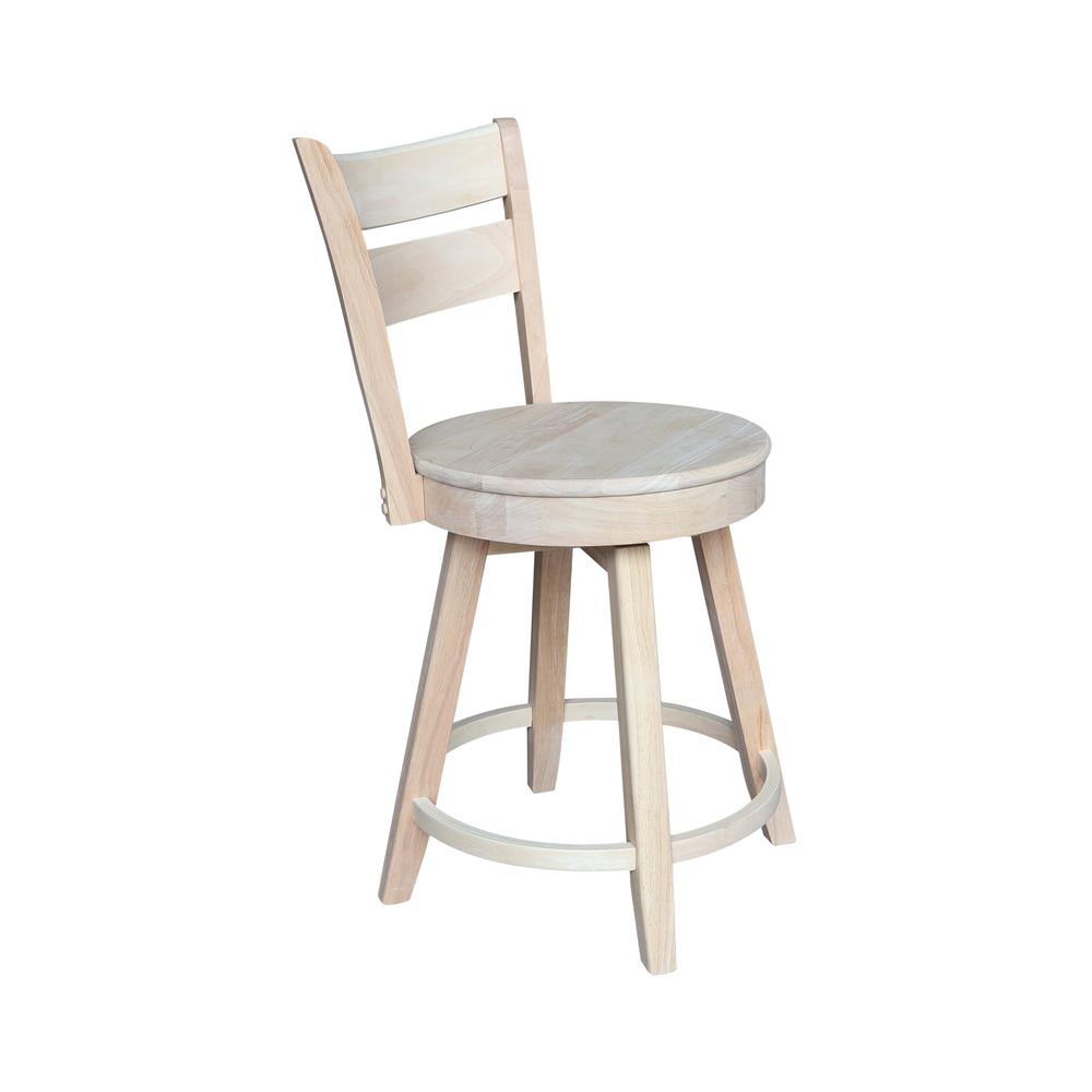 Sara Counter Height Stool with Swivel Seat. Picture 3