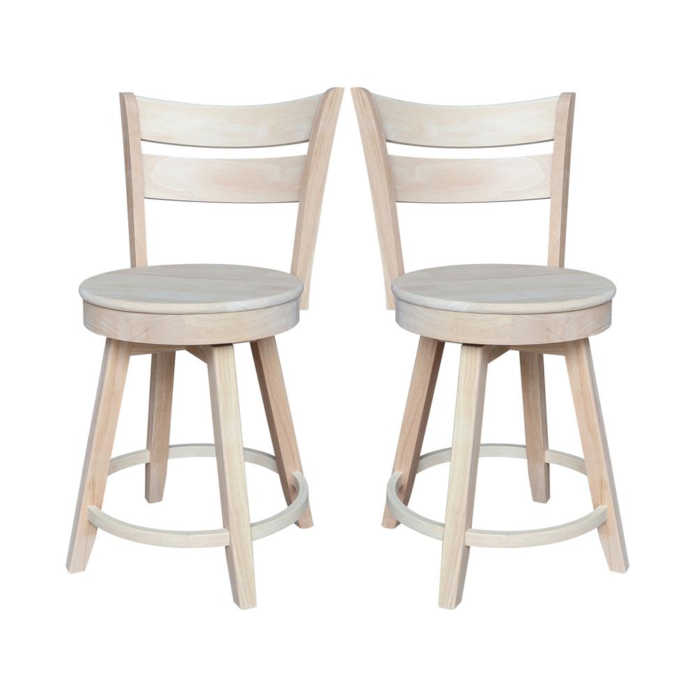 Sara Counter Height Stool with Swivel Seat. Picture 7