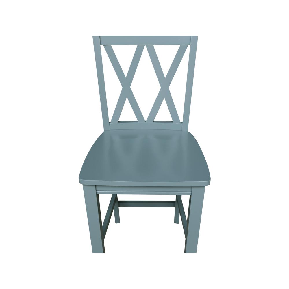 24" Double "X" Back CounterHeight Stool- 55894. Picture 9