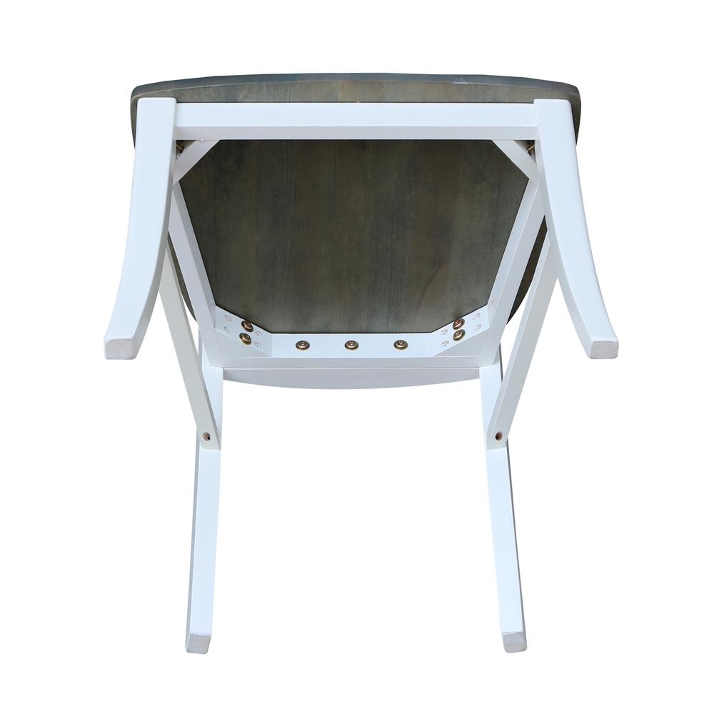Set of Two Cosmo Roma Chairs, White/Heather gray. Picture 8