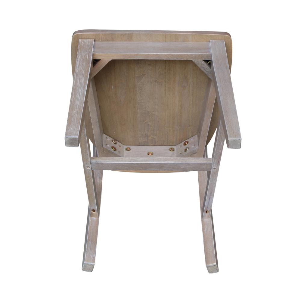 Set of Two San Remo Splatback Chairs, Washed Gray Taupe. Picture 2