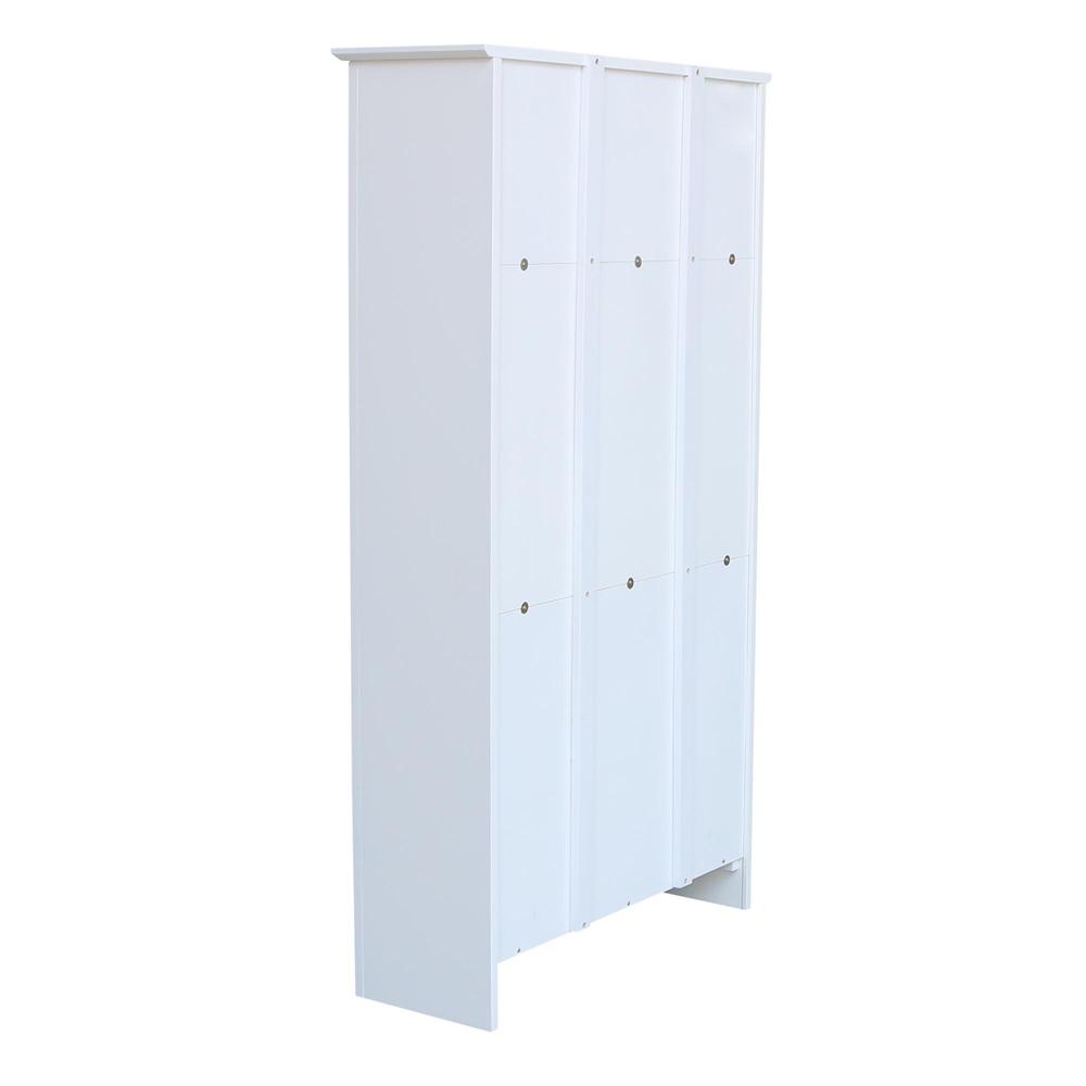Shaker Bookcase - 60"H, White, White. Picture 1