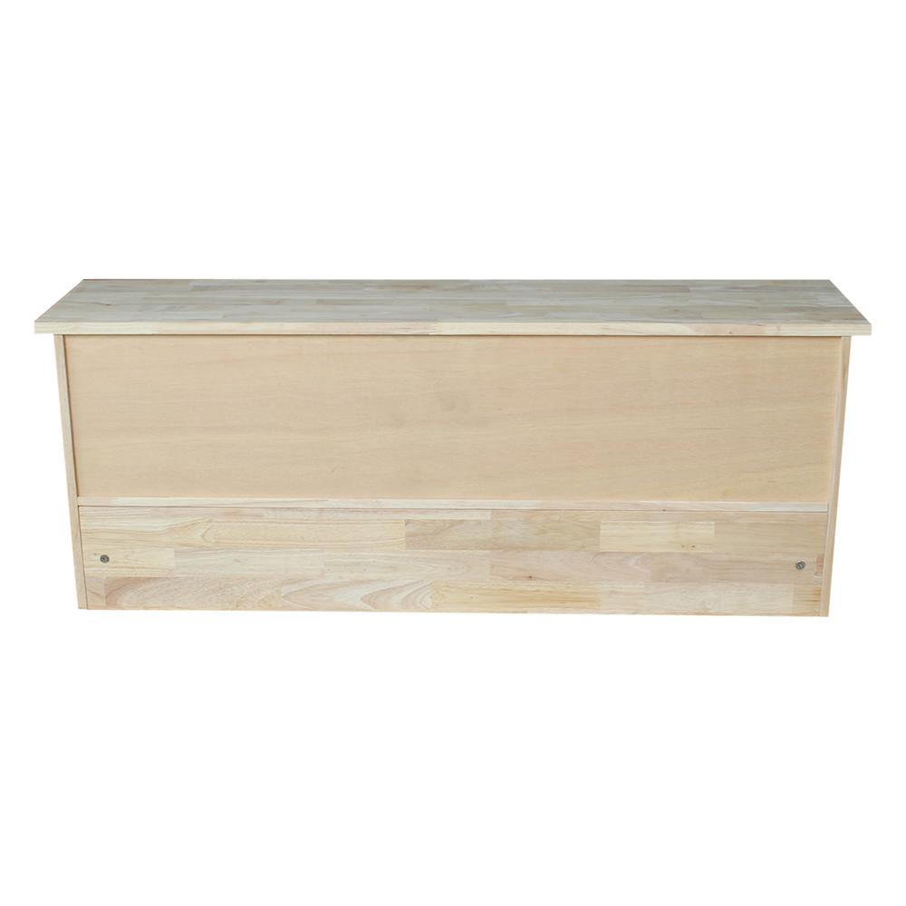 Wall Shelf Unit with Storage, Unfinished. Picture 1