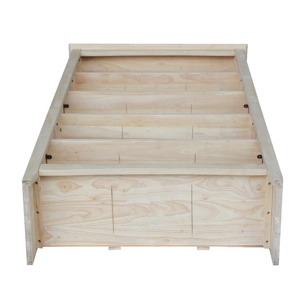 Shaker Bookcase - 60"H, Unfinished. Picture 4