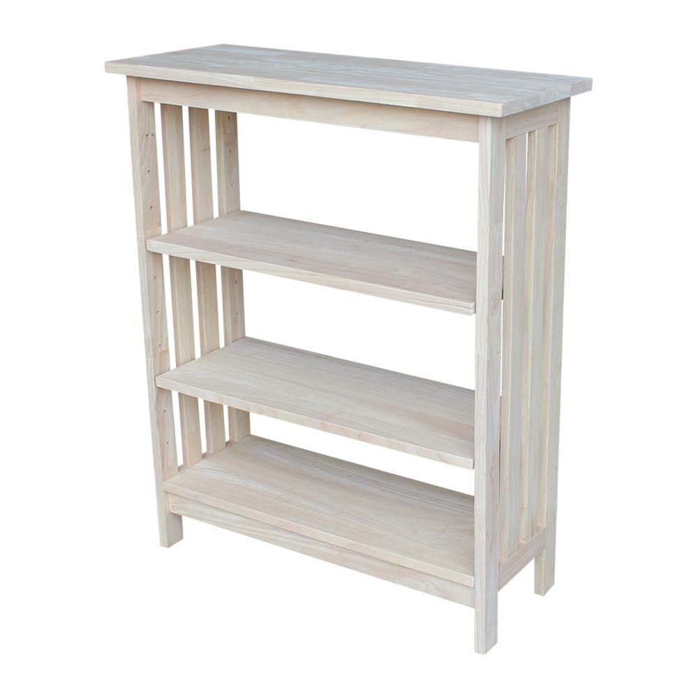 Mission Shelf Unit - 3 Tier, Unfinished. Picture 5
