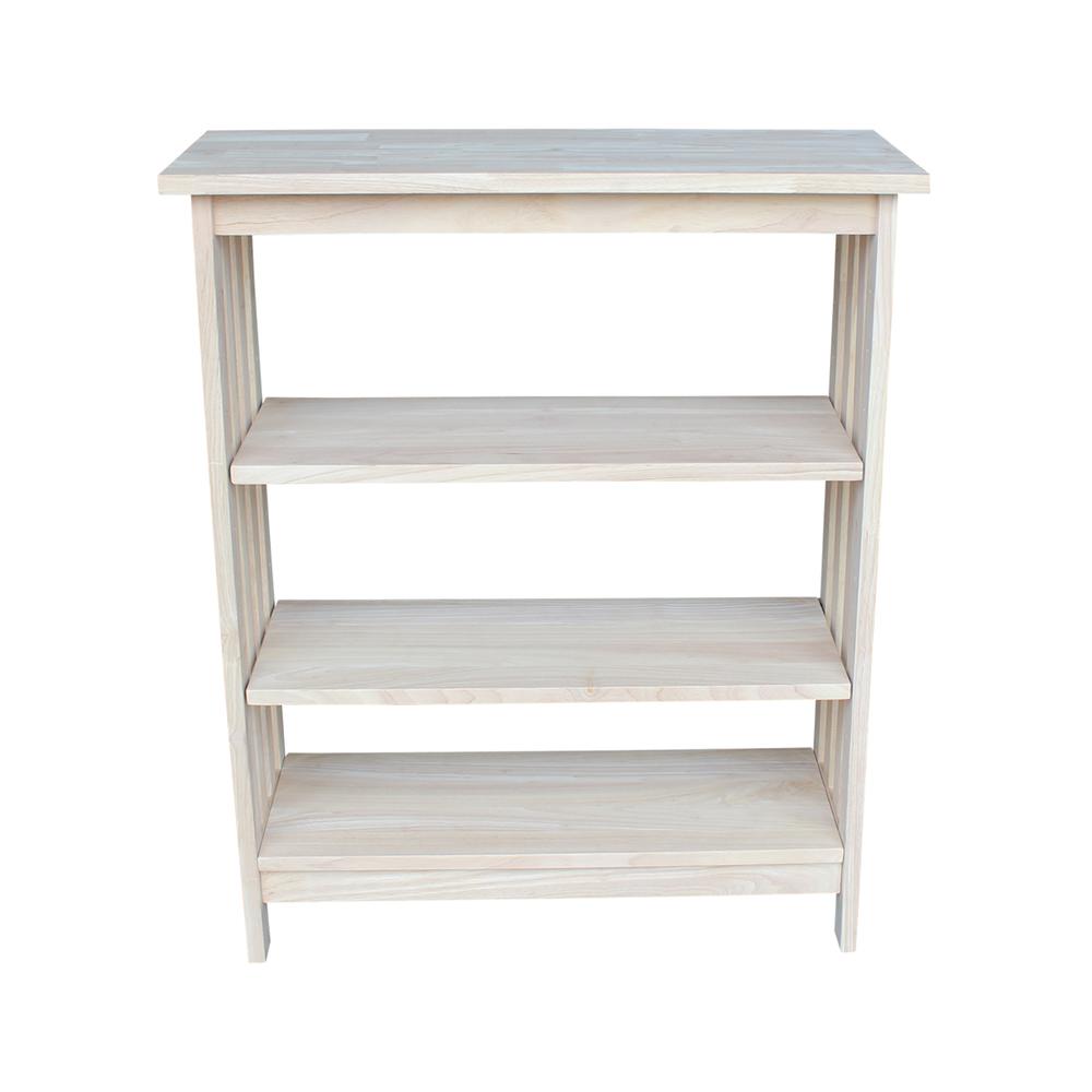 Mission Shelf Unit - 3 Tier, Unfinished. Picture 1
