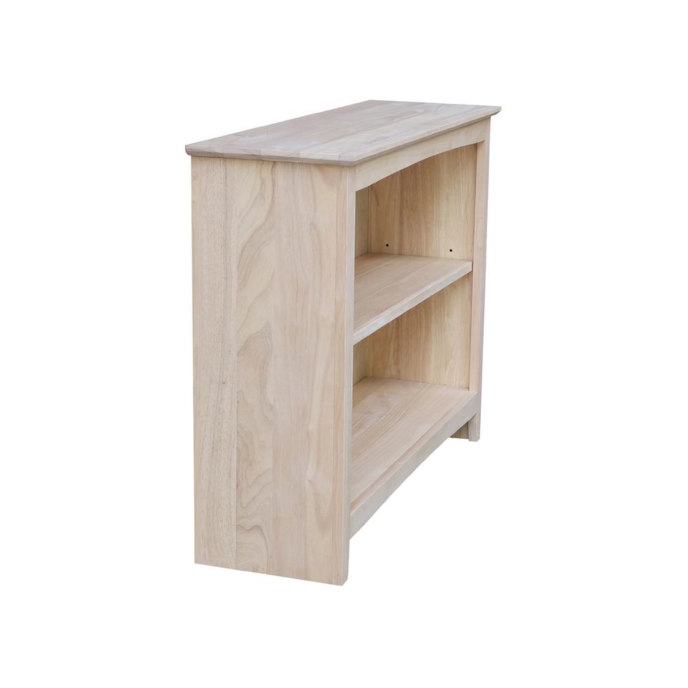 Shaker Bookcase - 30 in H, Unfinished. Picture 3