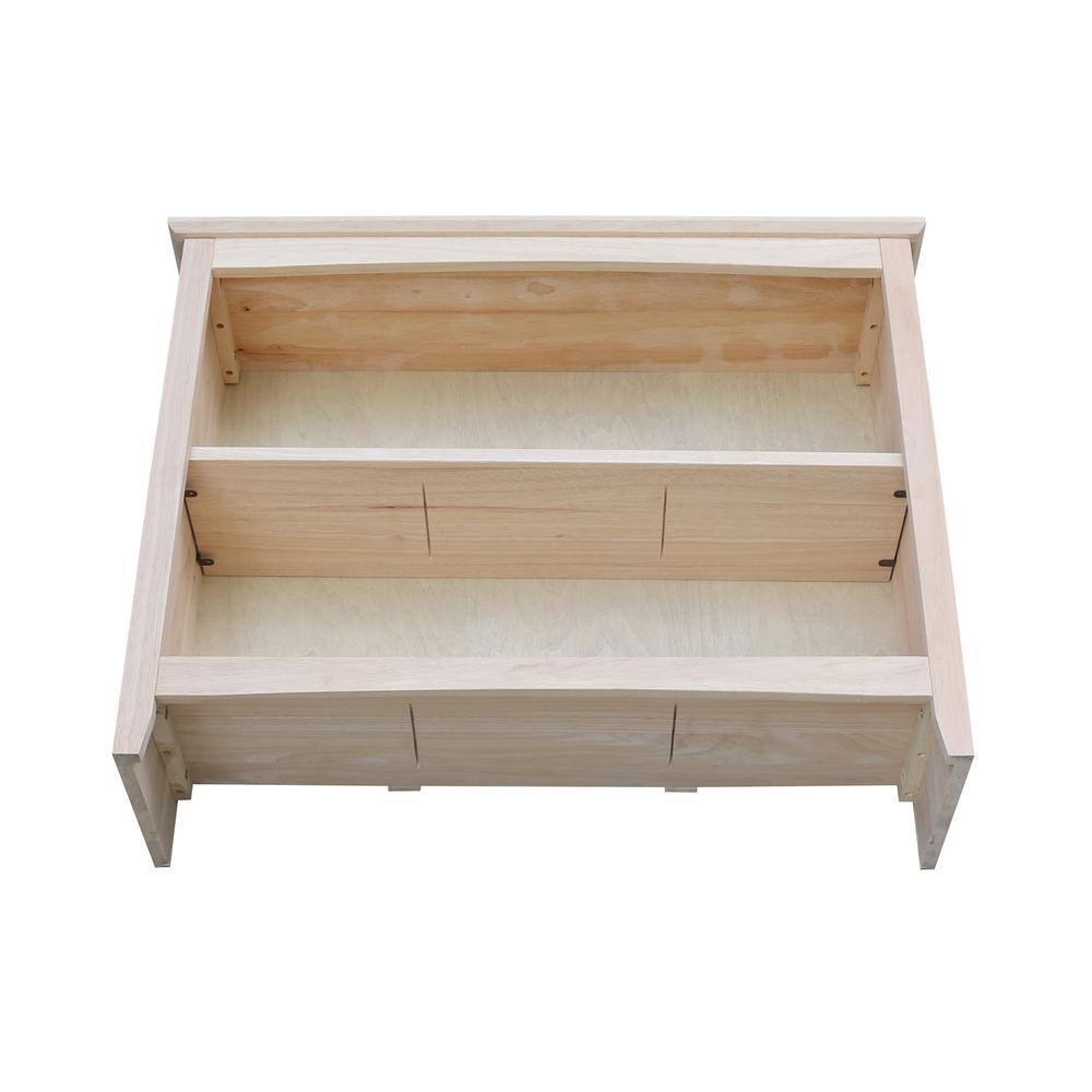 Shaker Bookcase - 30 in H, Unfinished. Picture 6