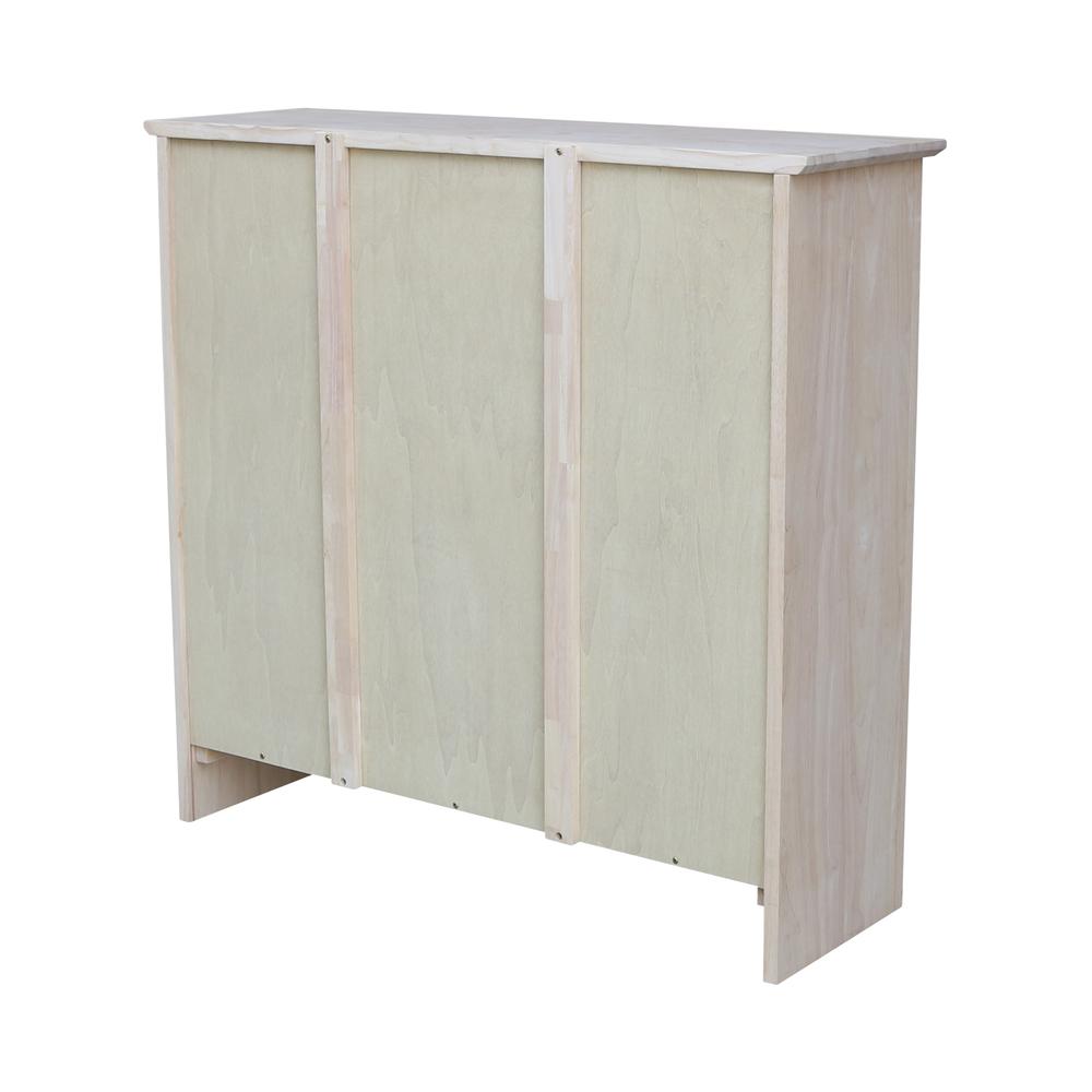 Shaker Bookcase - 36 in H, Unfinished. Picture 4