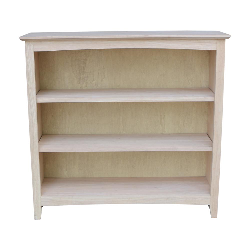 Shaker Bookcase - 36 in H, Unfinished. Picture 2