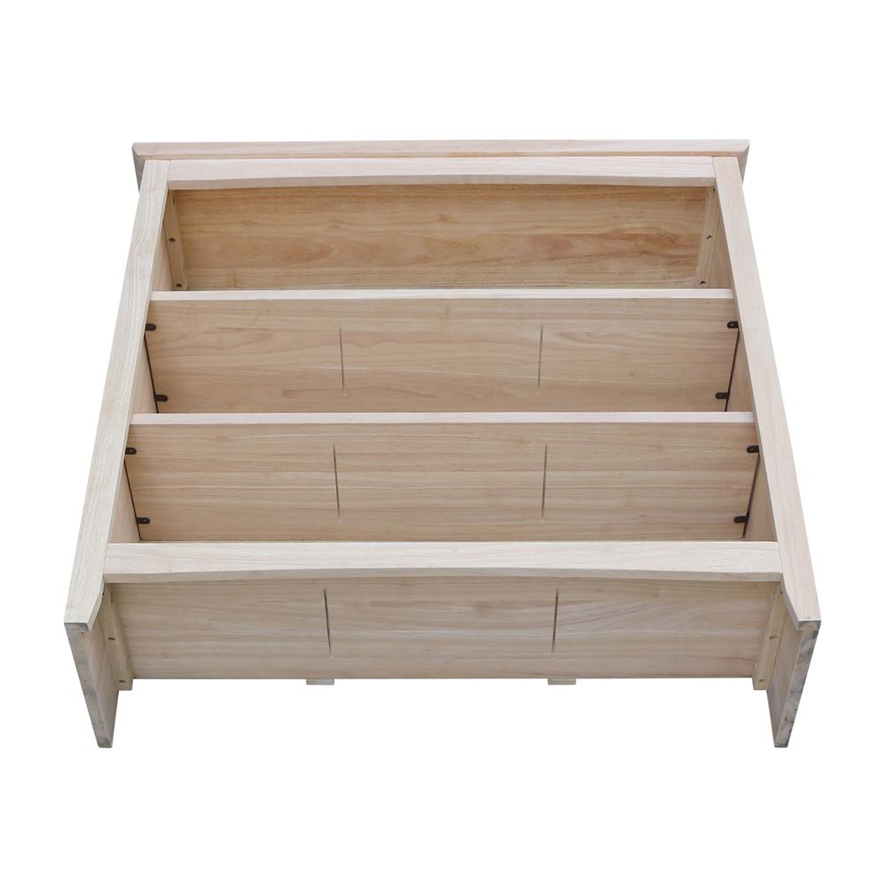 Shaker Bookcase - 36 in H, Unfinished. Picture 6