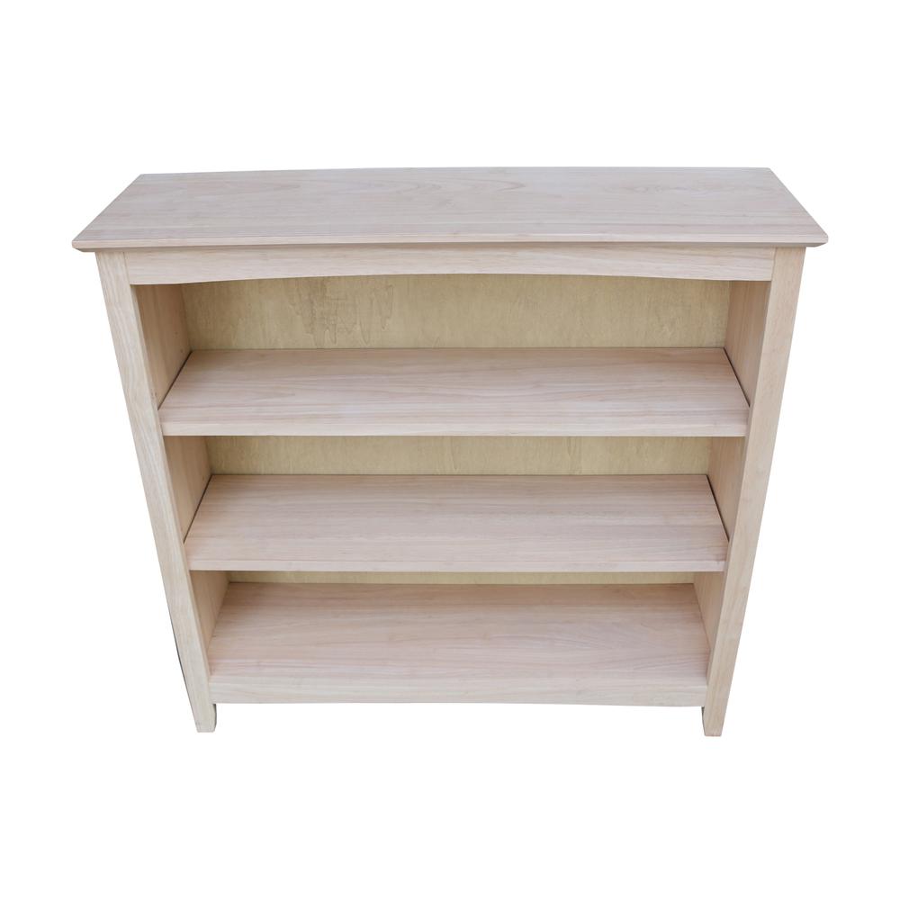 Shaker Bookcase - 36 in H, Unfinished. Picture 5