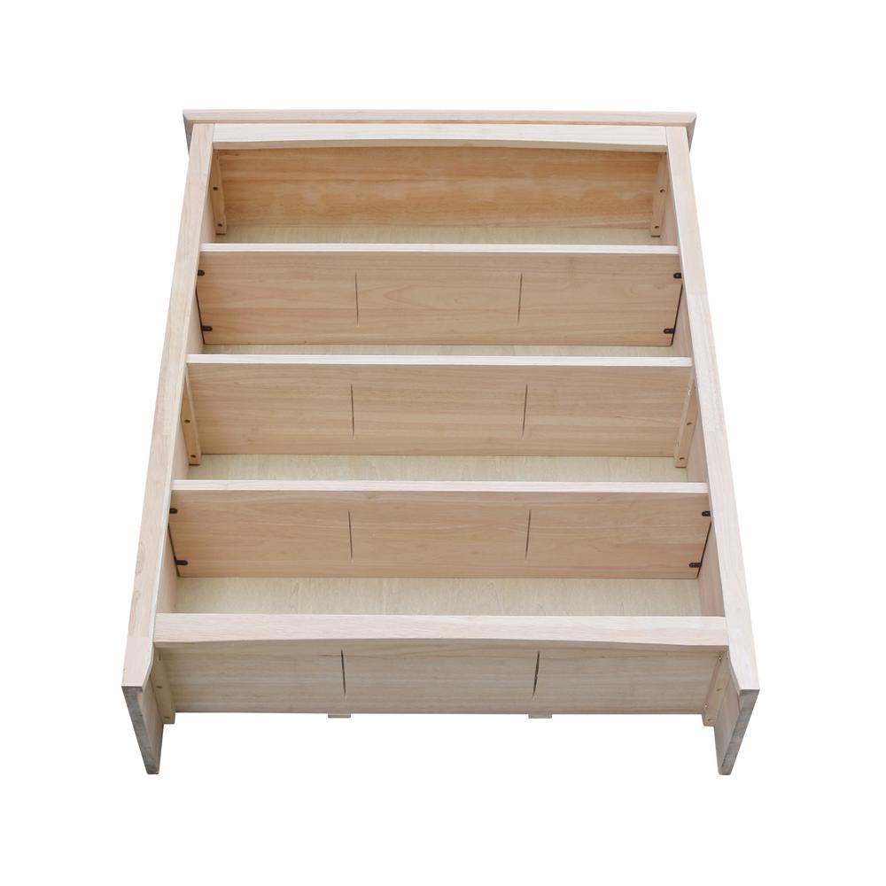 Shaker Bookcase - 48 in H, Unfinished. Picture 6