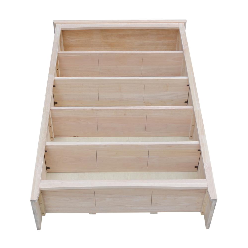 Shaker Bookcase - 60 in H, Unfinished. Picture 6
