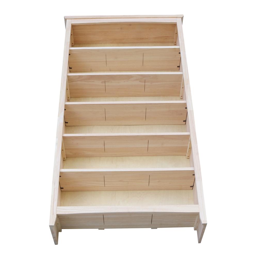 Shaker Bookcase - 72 in H, Unfinished. Picture 6