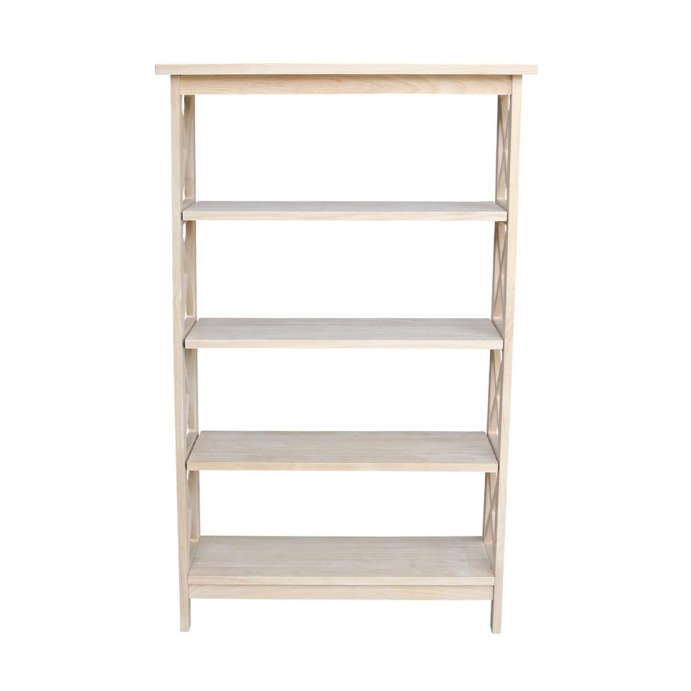 X-Sided Shelf Unit - 4 Tier, Unfinished. Picture 2