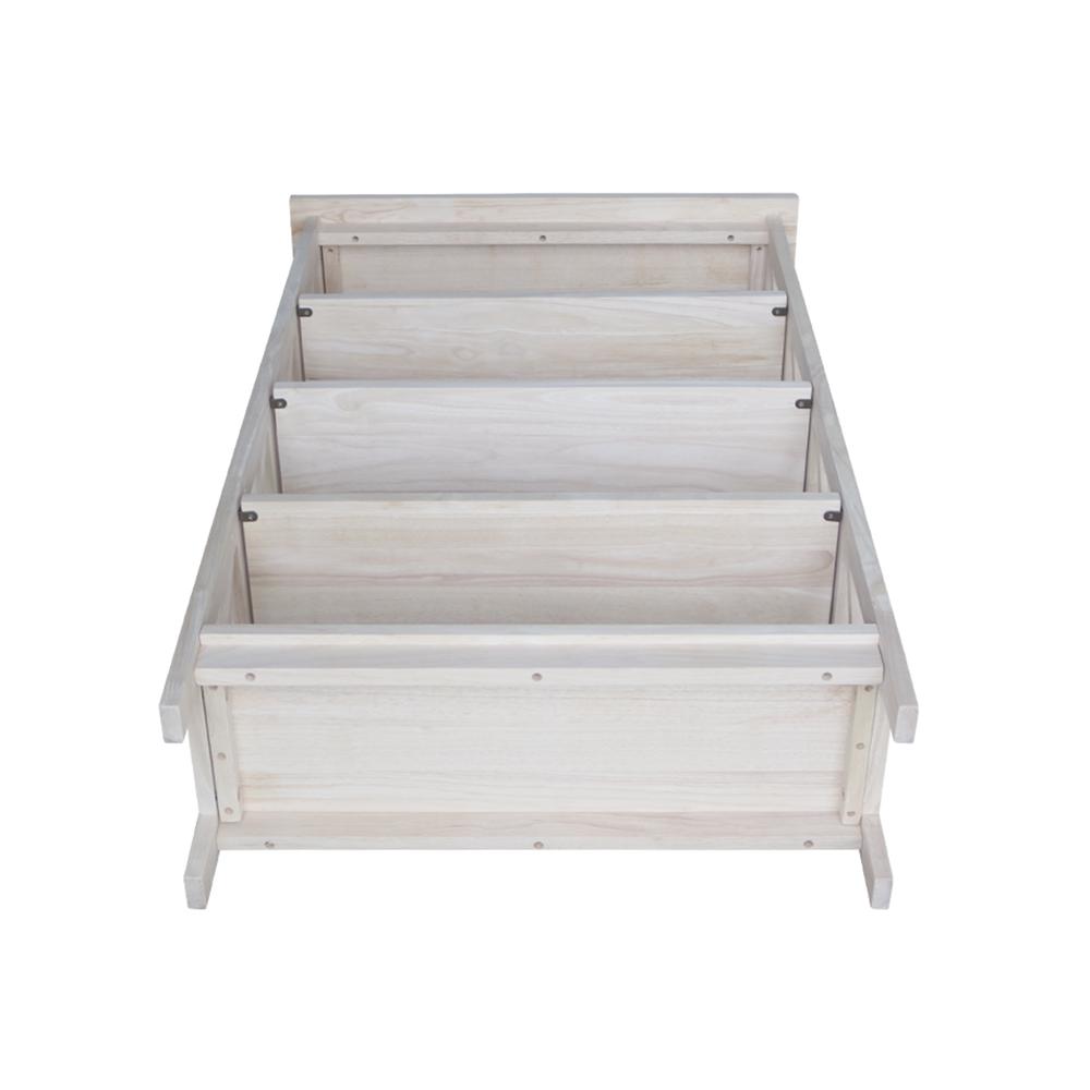 X-Sided Shelf Unit - 4 Tier, Unfinished. Picture 4