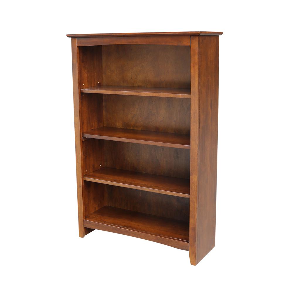 Shaker Bookcase - 48"H, Espresso. Picture 7