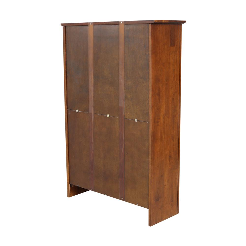 Shaker Bookcase - 48"H, Espresso. Picture 1