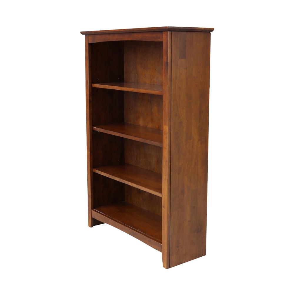 Shaker Bookcase - 48"H, Espresso. Picture 4
