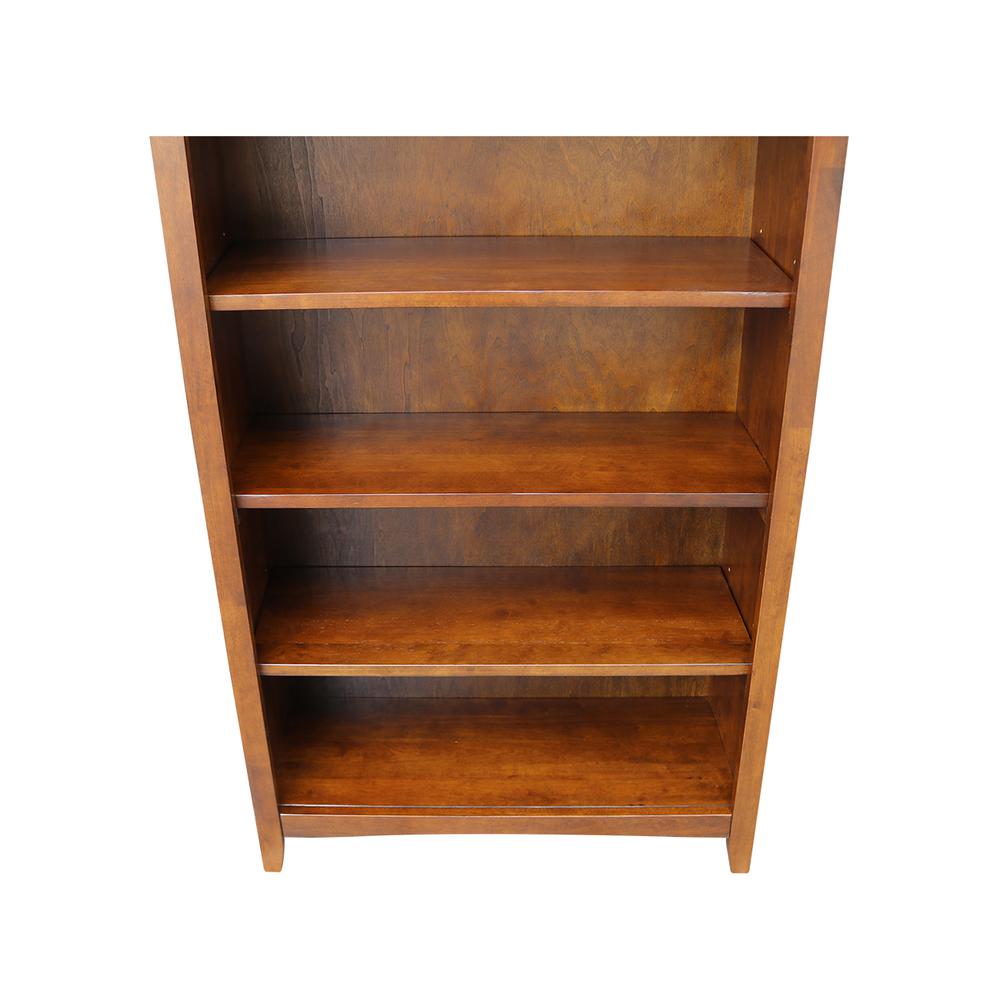 Shaker Bookcase - 48"H, Espresso. Picture 6