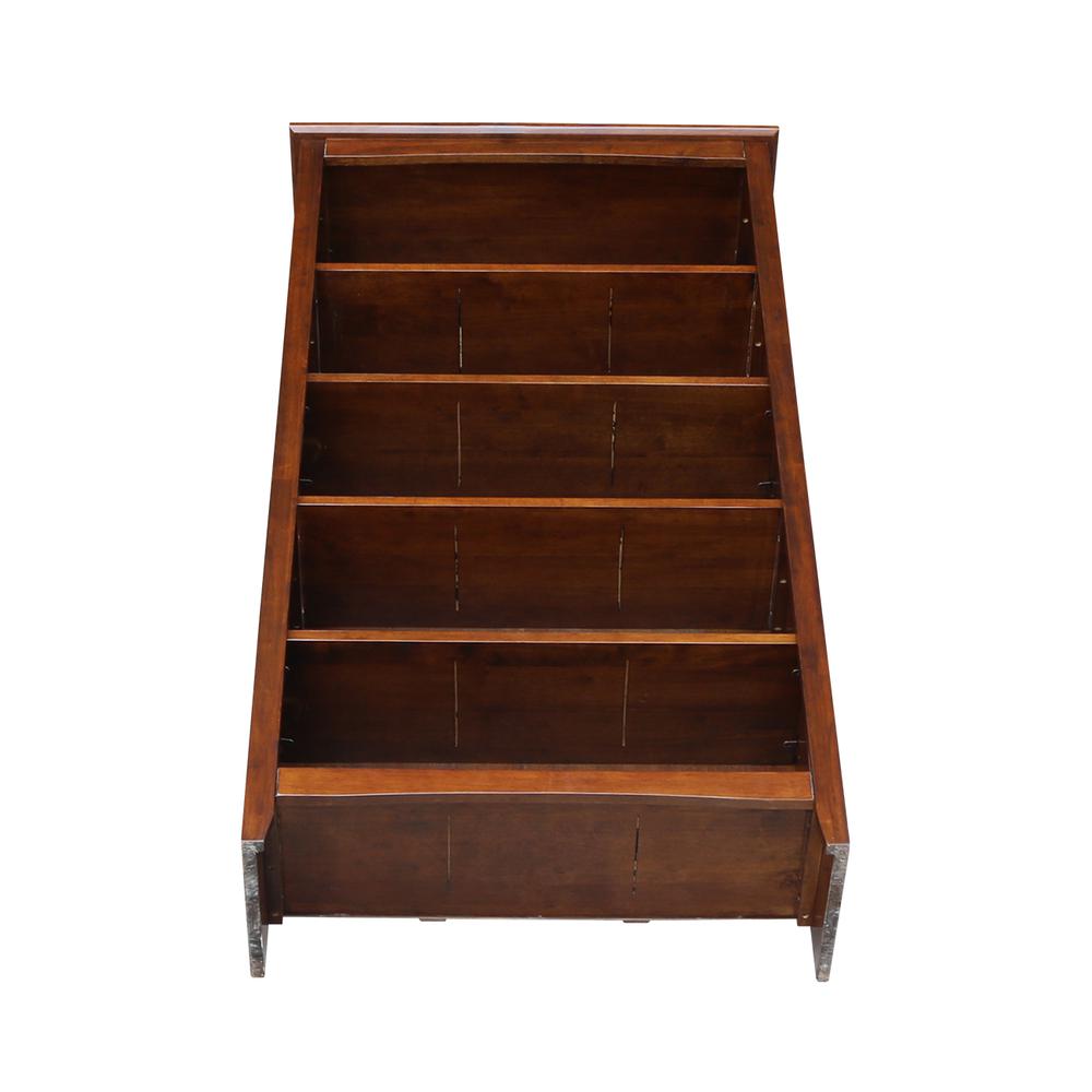 Shaker Bookcase - 60"H, Espresso. Picture 4