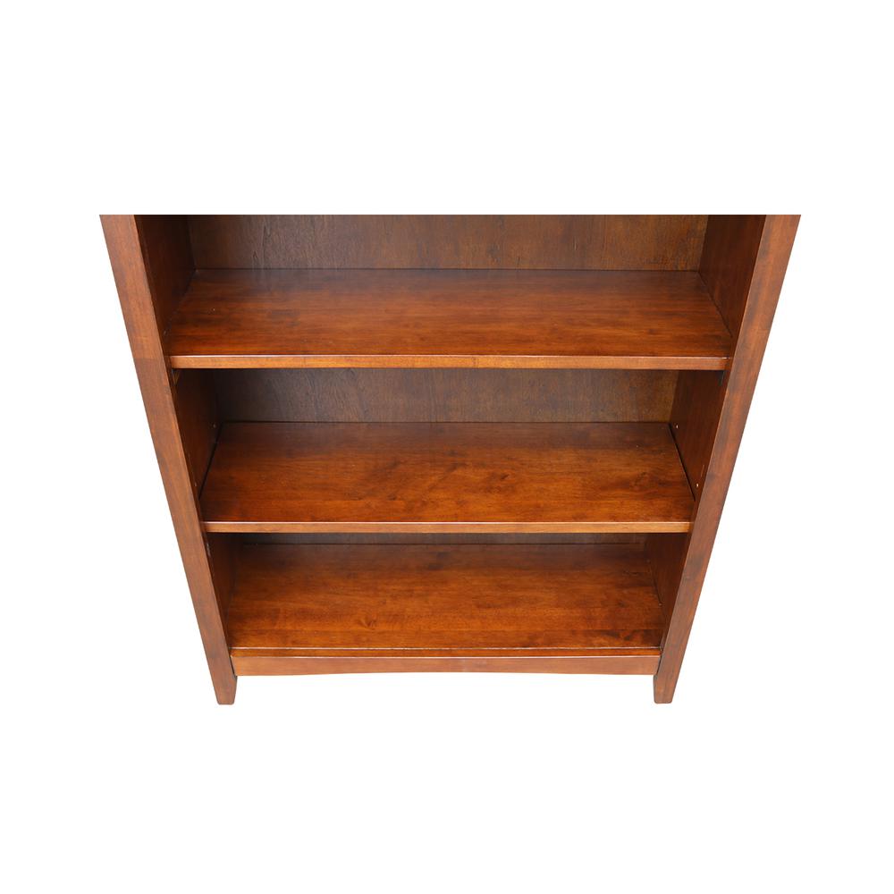 Shaker Bookcase - 60"H, Espresso. Picture 3
