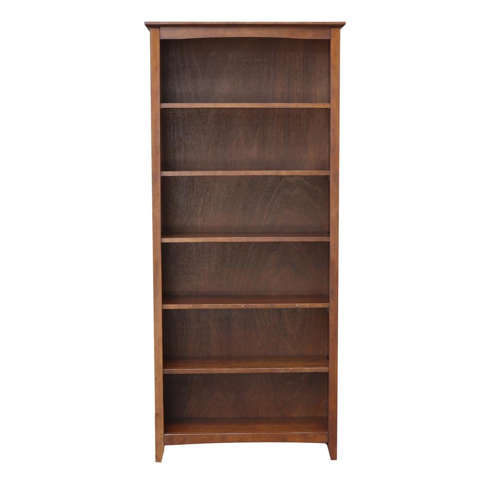 Shaker Bookcase - 72"H, Espresso. Picture 3